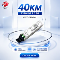 Module optique SFP MXPD-243MD01 1.25G 1310nm 40km SM 033030100022 Duplex LC Monomode pour commutateurs Gigabit