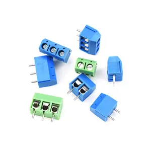 Terminal de cableado, KF301-2P, azul, verde, 5,08mm, 2P, 3P, KF301-3P
