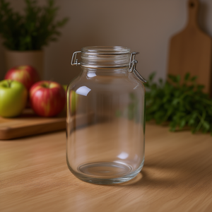 Pot en verre avec couvercle à ressort Fido, lot de 6, récipient de stockage alimentaire - Product Image 3