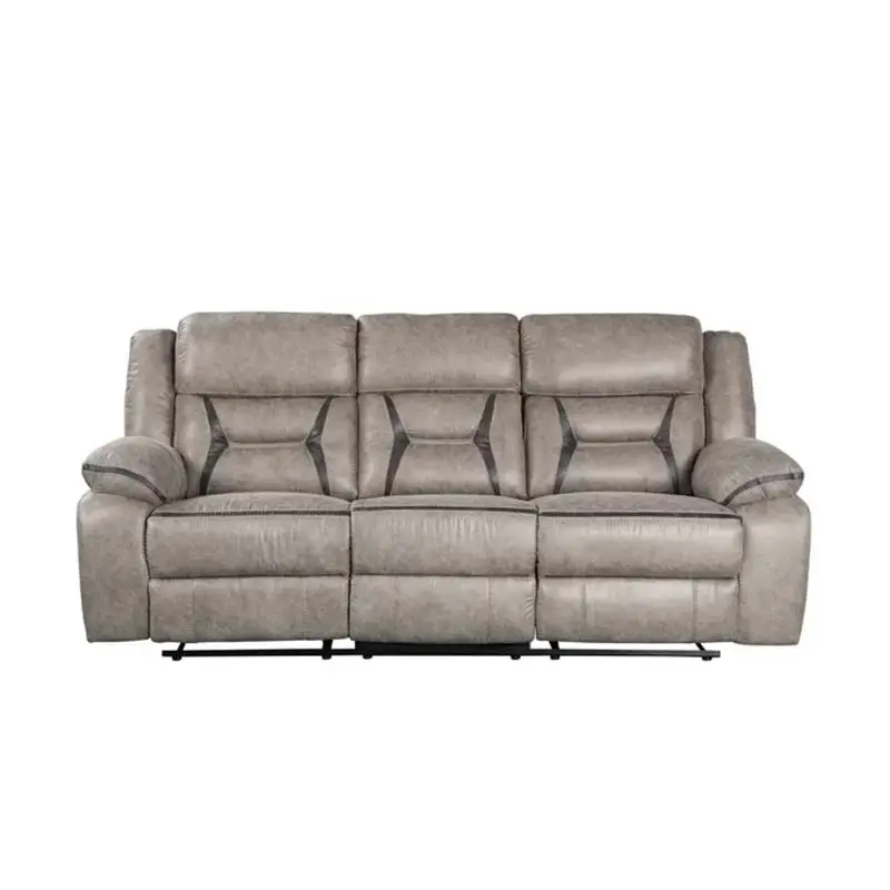 Ausziehbare Premium Wohnzimmer möbel Leder Ecksofa Set 7-Sitzer Sofa Set