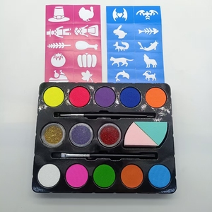 Fournitures de peinture corporelle Peinture pour visage et corps Femme nue Maquillage Pride Peinture de visage avec pochoirs Éponges - Product Image 3