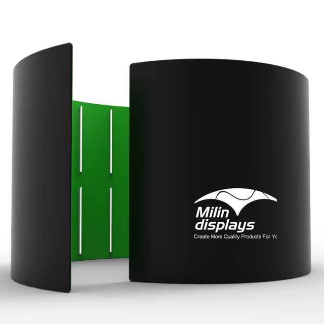 Hot Sale Portable Green Screen 360 Photo Booth Enclosure Backdrop Stand Custom Logo With Led Light