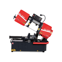 LOGINFLY GB4028 Scie à ruban semi-automatique Affûteuse de lame industrielle Machine à découper horizontale pour métal et aluminium