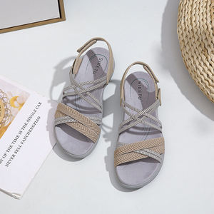 Deran 2025 OEM moda Color puro goma diapositivas sandalias verano al aire libre playa bombas mujeres zapatos planos antideslizante transpirable - Product Image 2