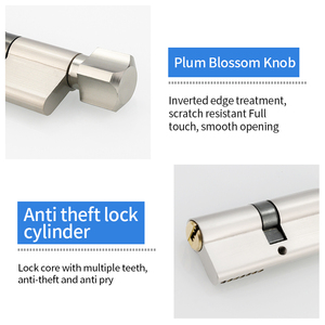 مصنع مخصص متعدد المواصفات أمن المنزل الثقيلة قفل نقر اسطوانة قفل أسطواني - Product Image 3