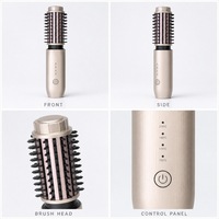 Brosse à boucler sans fil personnalisée, fer à friser en céramique émaillée, vente en gros, baril de 38 mm, peigne chauffant pour voyage et salon