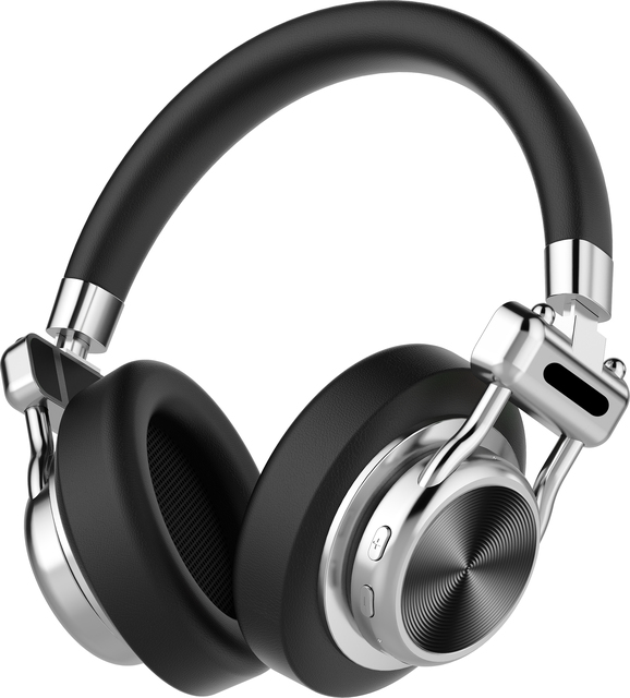 Retro Metal ANC BT6.0 Over-ear Headphone Surround Stereo Ultra Low Latency Gaming 35H Long LED IPX4 Waterproof OEM Custom