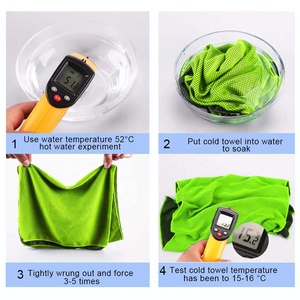 Glace Cool Microfibre <span class=keywords><strong>Carrosserie</strong></span> Sport Serviette De Refroidissement Instantanée D'entraînement - Product Image 4