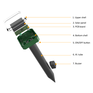 Уличный садовый Двор Газон на солнечной батарее, звуковой умный шейкер, Отпугиватель Араша, змея, грызун, Суслик, шипы, Репеллент для Кротов - Product Image 3