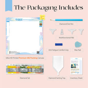 Peintures sur toile personnalisées E-084 5D perceuse complète le moment confortable d'une peinture au diamant de la famille des girafes - Product Image 4