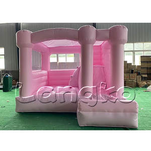 Glissière gonflable de château de pullover de Pastel de partie de maison de rebond blanche de <span class=keywords><strong>mini</strong></span> combo pour la location - Product Image 1