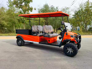 Voiturette de golf électrique 4 places avec coffre arrière, moteur 4KW, batterie 60V, vitesse 30-50km/h, véhicule <span class=keywords><strong>utilitaire</strong></span> tout-terrain pour ferme et complexe hôtelier - Product Image 5
