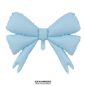 Globos de Aluminio en Forma de Moño Mate al por Mayor, Color Pastel Macarrón Rosa, Amarillo, Marfil, Azul, <span class=keywords><strong>Café</strong></span> - Product Image 5