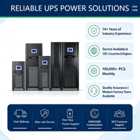 Système d'alimentation sans interruption (ASI) pour centre de données 80KVA-200KVA triphasé en ligne à double conversion avec écran tactile LCD, fonction parallèle, onde sinusoïdale pure et batterie au lithium