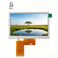 Écran LCD TFT IPS BOE de 4,3 pouces, résolution 480x272, RVB 40PIN LVDS I2C, rétroéclairage LED, luminosité 500 nits