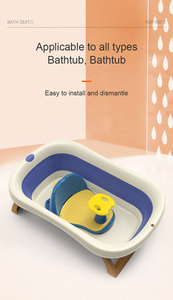 Bồn Tắm Trẻ Sơ Sinh Trẻ Sơ Sinh Mới Sinh Chống Trượt Bằng Nhựa Bộ Hỗ Trợ Ghế Tắm Cho Trẻ Em Trẻ Em Ngồi Có Giác Hút - Product Image 4