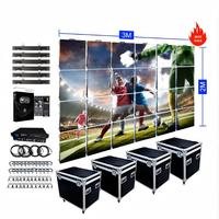 Écran LED extérieur anti-éblouissement en aluminium moulé sous pression P2.9-P10, haute luminosité, affichage numérique 3x2M pour stades sportifs en direct