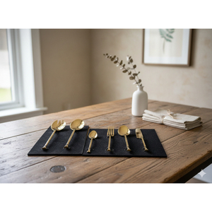 Juego de Cubiertos de Acero Inoxidable con Acabado Dorado Premium, Colección Clásica para Fiestas y Cenas, Apto para Lavavajillas y Ligero - Product Image 2