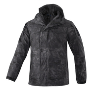Veste tactique multi-usages imperméable et coupe-vent pour l'extérieur, parka à capuche 3-en-1
