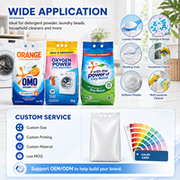 Emballage de détergent à lessive biodégradable respectueux de l'environnement pour savon liquide, sac de recharge compostable en PLA avec bec verseur