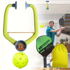 Aide à l'entraînement de pickleball avec rebondisseur pour la pratique solo, améliore les réflexes et la coordination œil-main, entraîneur portable - Product Image 1