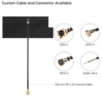Antenne WiFi flexible à profil bas, directionnelle à gain élevé, 2,4 GHz, intégrée, microbande, coaxiale, à profil bas, pour carte de circuit imprimé