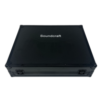 Console de mixage numérique DJ de haute qualité, entièrement noire, avec étui de transport pour Soundcraft SI Expression3 32, avec couvercle rabattable
