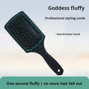 Peine de tablero grande de estilo coreano Antiestático de alta calidad, cojín de bolsa de aire, peine de masaje doméstico para cabello rizado permanente de plástico - Product Image 2