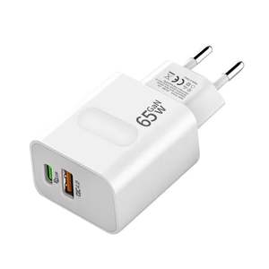 Nouveau 65W Double Interface USB PD Charge Rapide <span class=keywords><strong>WallCharger</strong></span> US EU Plug Protocole Complet QC4.0 PD35WAdaptateur Secteur pour Téléphone Mobile - Product Image 1