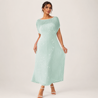 Nouvelle Robe Longue Plissée Élégante Sans Manches à Col Rond pour Femme – Collection Automne 2026