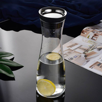 Infuseur à eau en Borosilicate, 1,5 l/53 oz, bouteille, pichet en verre, pour jus de carpe