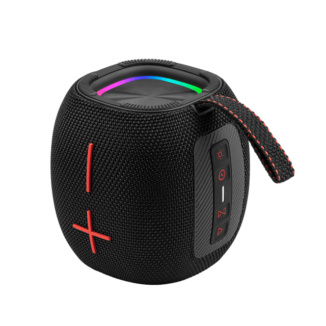 Portable RGB Bluetooth Speaker with Color Changing LED Lights Waterproof Wireless Loudspeaker for Outdoor Camping LED Speaker