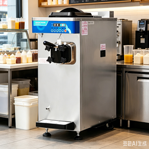 Máquina de Helado Suave de Grado Alimenticio SS304 U161 |   Máquina para Hacer Helados Vertical de 18L/H para Panaderías Premium y Estaciones de Jugos - Product Image 1