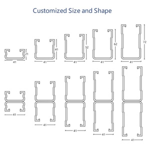 तेल कारखाने की आपूर्ति 41x2 1/41x41 छिड़काव तकनीक सी चैनल शेल्फ ब्रैकेट स्टील गोदाम से स्टील संरचना निर्माण में - Product Image 5