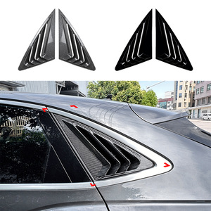 Audi Q3 F3 Sportback Coupe 2019+ Rear Window Louver Carbon Fiber Texture ABS Car Decal Exterior Decor Adhesive Fitment - Product Image 1