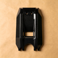 Protector de Batería de Fibra de Carbono Brillante para Surron Light Bee X Segway X260, Piezas de Repuesto para Modificación de la Carrocería de la Bicicleta Eléctrica