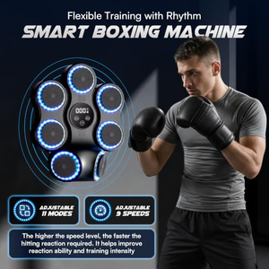 Music Boxing Wall Mount <b>Machine</b> Smart Boxing Traineing <b>Machine</b> Boxing <b>Workout</b> Equipment Target for Home Office Gym - Product Image 2