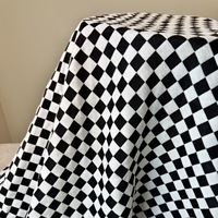 Tissu à motif à carreaux, tissu jacquard tissé, tissu jacquard géométrique pour meubles