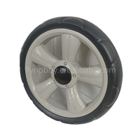 Roue en mousse EVA de 9 pouces avec moyeu en plastique et fixation rapide, capacité de charge de 45-50 kg, alésage de 8 mm pour chariot à main de magasin
