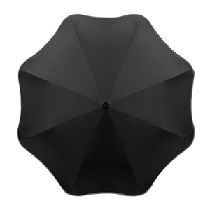 Parapluie émoussé de voyage de protection UV noir compact et résistant portable innovant pour le vent et la pluie - Product Image 1