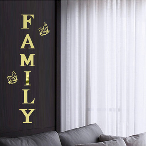 Moderno 3D farfalla acrilico <span class=keywords><strong>specchio</strong></span> decorazione della parete adesivo auto-pasta per soggiorno <span class=keywords><strong>ingresso</strong></span> per la decorazione della casa - Product Image 2