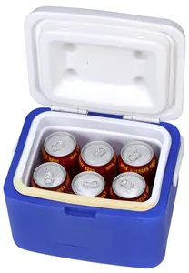 Keyang5L発泡スチロール断熱プラスチックポータブル飲料飲料水ビール缶クーラーボックス