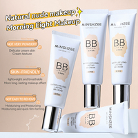 BB Cream Private Label dengan Tabir Surya Pemutih dan Menutrisi, Bedak Padat Alami Vegan untuk Wajah Semua Jenis Kulit