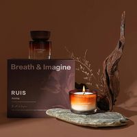 Diffuseur de parfum d'intérieur de luxe fait main, style moderne, bougie en cire de soja, aromathérapie écologique, Noël