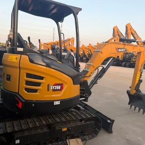 Mini-excavatrice sur chenilles Sany Sy26U de marque chinoise, neuve, 2,6 tonnes, moteur Yanmar, modèle 2026, pompe à engrenages PLC et roulement - Product Image 6