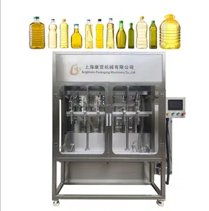 Machine de capsulage remplissante d'huile d'olive de bouteilles en verre automatiques