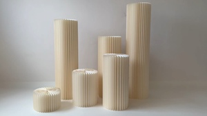 Moderna festa romantica di fidanzamento palloncino di carta tavolo da Dessert matrimonio oggetti di scena pieghevoli Origami colonna romana - Product Image 2