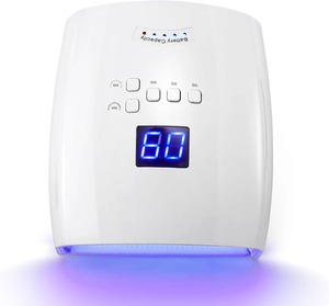 Nueva Lámpara Secadora de Uñas UV LED Recargable con Construcción Metálica para Uso Doméstico, Secado Rápido, Set en Caja de Regalo - Product Image 1