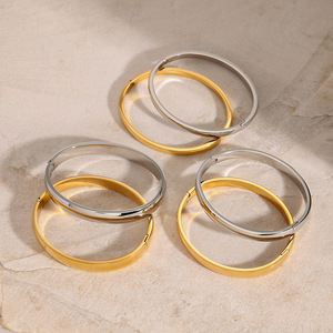 Stainless Steel Geometric <b>Bracelet</b> <b>Set</b> For Women Gold And Silver Color Gift Jewelry - Product Image 4