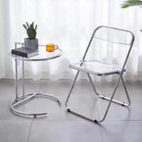 Table basse de thé en verre miroir de cadre d'acier inoxydable de centre moderne de luxe rond nordique